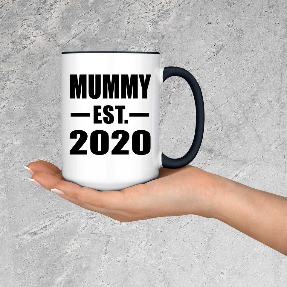 Mummy Established EST. 2020 - 15oz Accent Mug Black