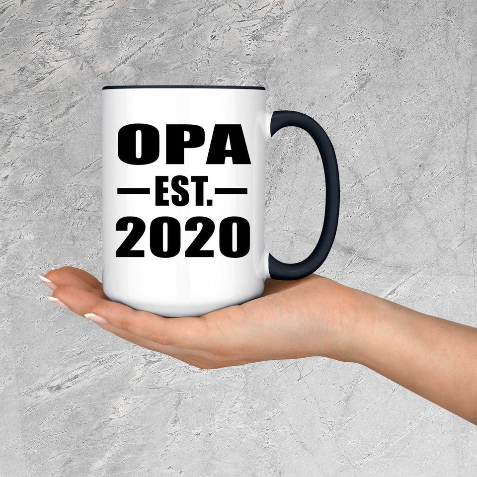 Opa Established EST. 2020 - 15oz Accent Mug Black