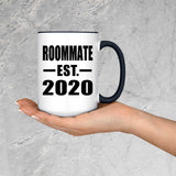 Roommate Established EST. 2020 - 15oz Accent Mug Black