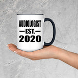 Audiologist Established EST. 2020 - 15oz Accent Mug Black