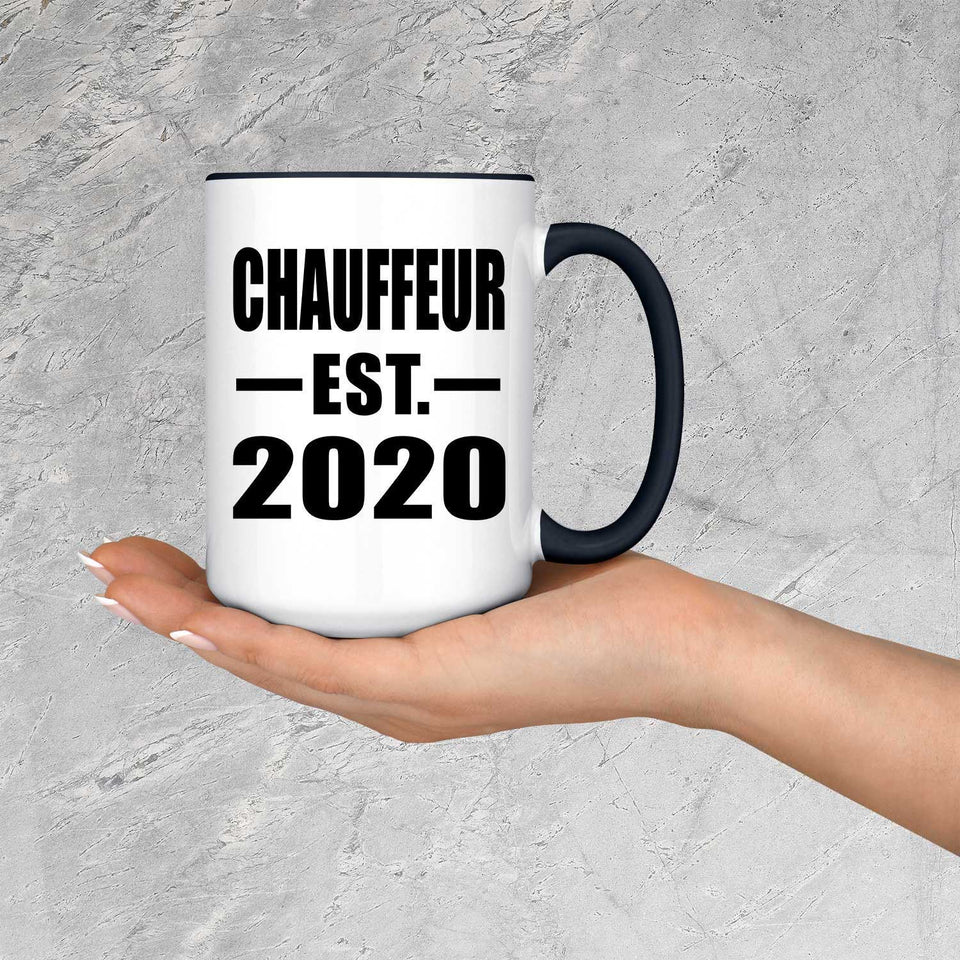 Chauffeur Established EST. 2020 - 15oz Accent Mug Black