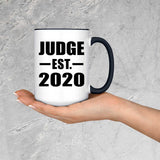 Judge Established EST. 2020 - 15oz Accent Mug Black