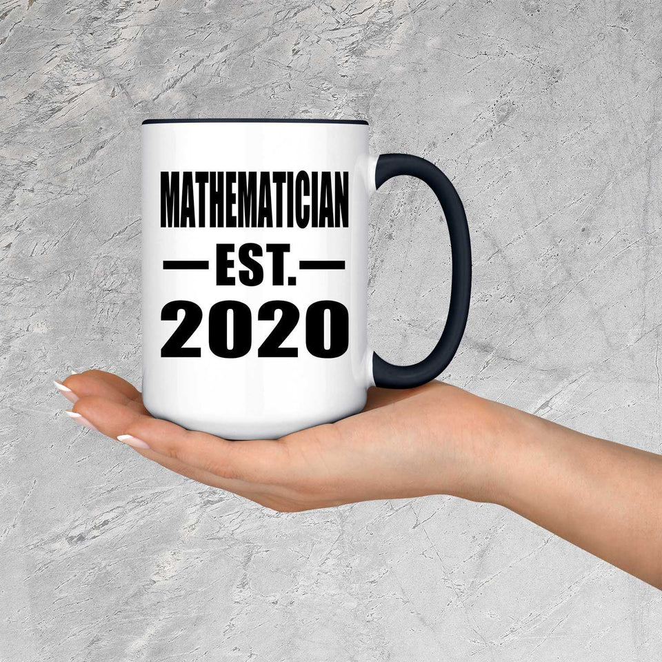 Mathematician Established EST. 2020 - 15oz Accent Mug Black