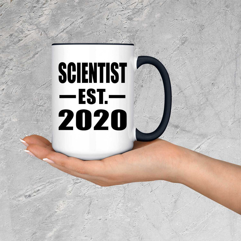 Scientist Established EST. 2020 - 15oz Accent Mug Black