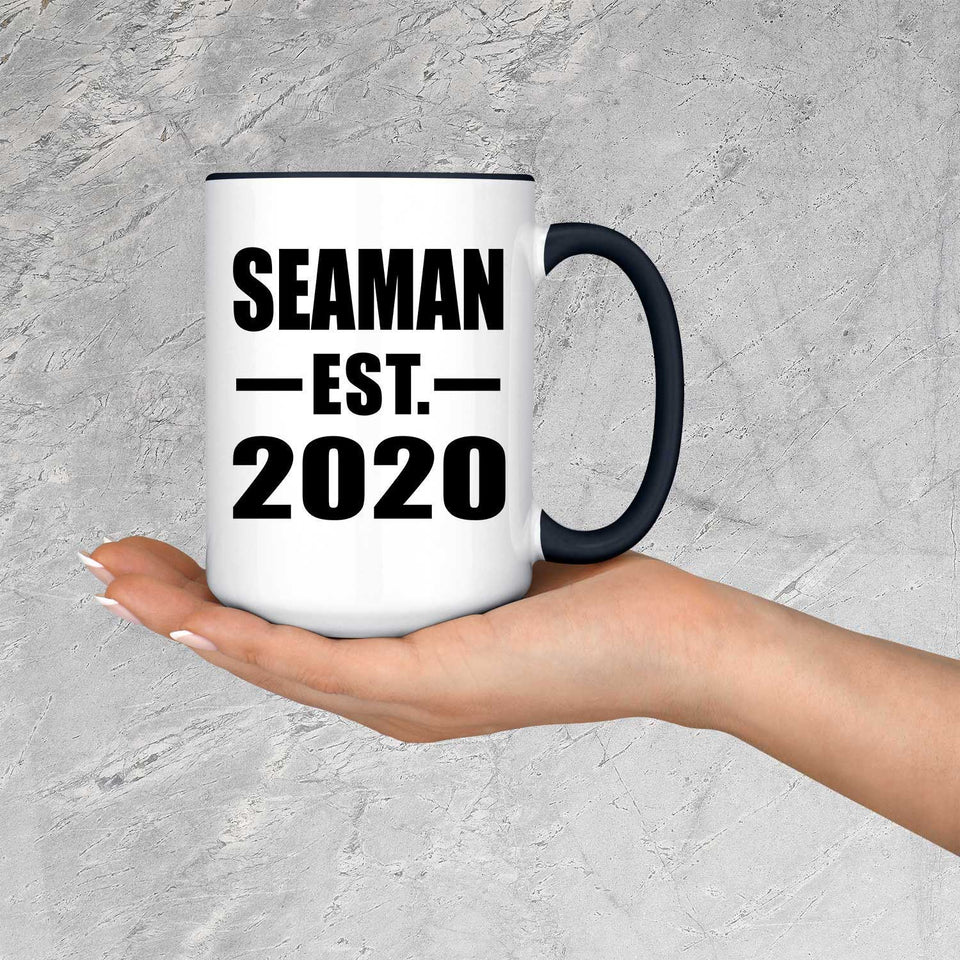 Seaman Established EST. 2020 - 15oz Accent Mug Black