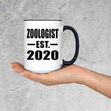 Zoologist Established EST. 2020 - 15oz Accent Mug Black