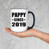 Pappy Since 2019 - 15oz Accent Mug Black