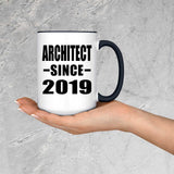 Architect Since 2019 - 15oz Accent Mug Black