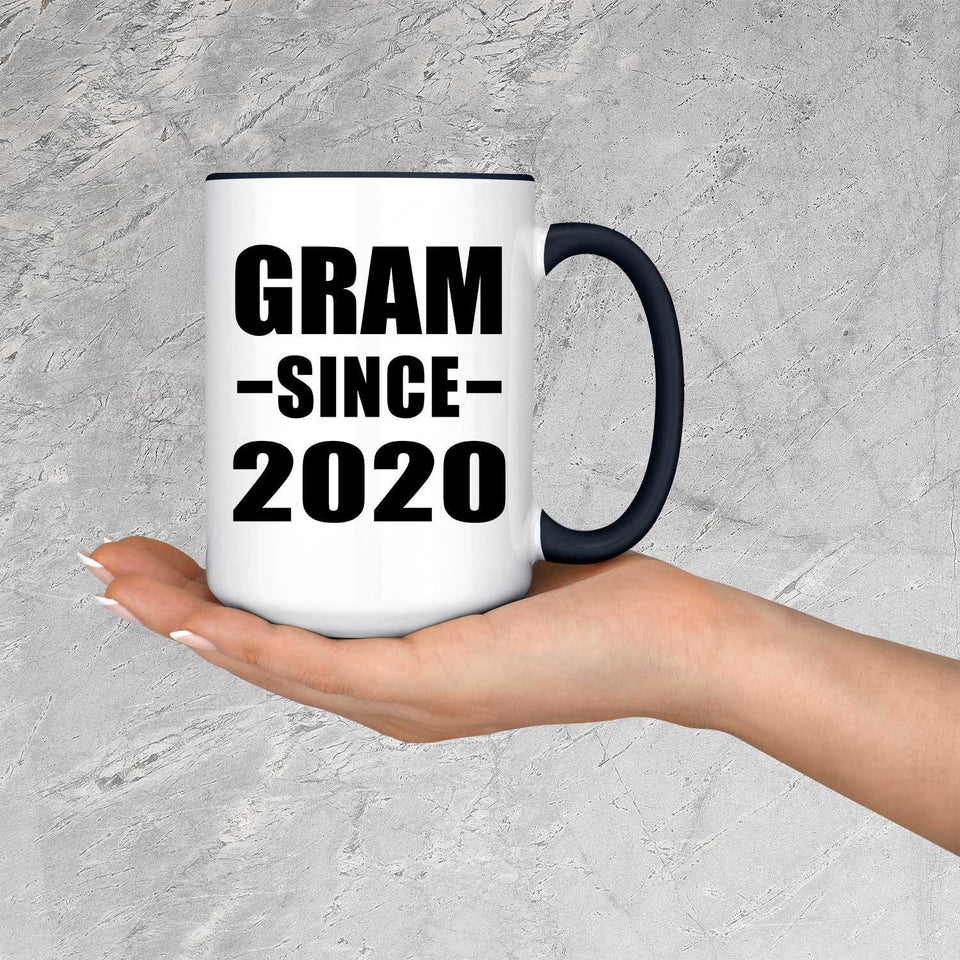 Gram Since 2020 - 15oz Accent Mug Black