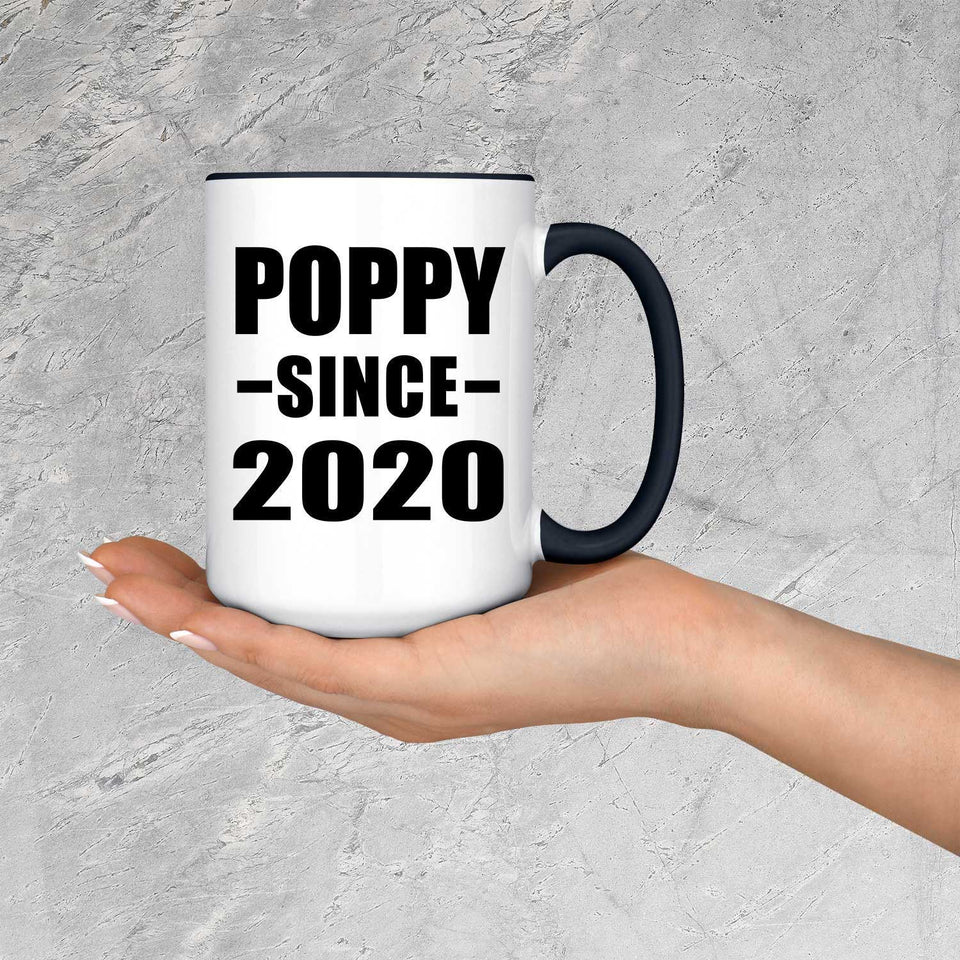 Poppy Since 2020 - 15oz Accent Mug Black