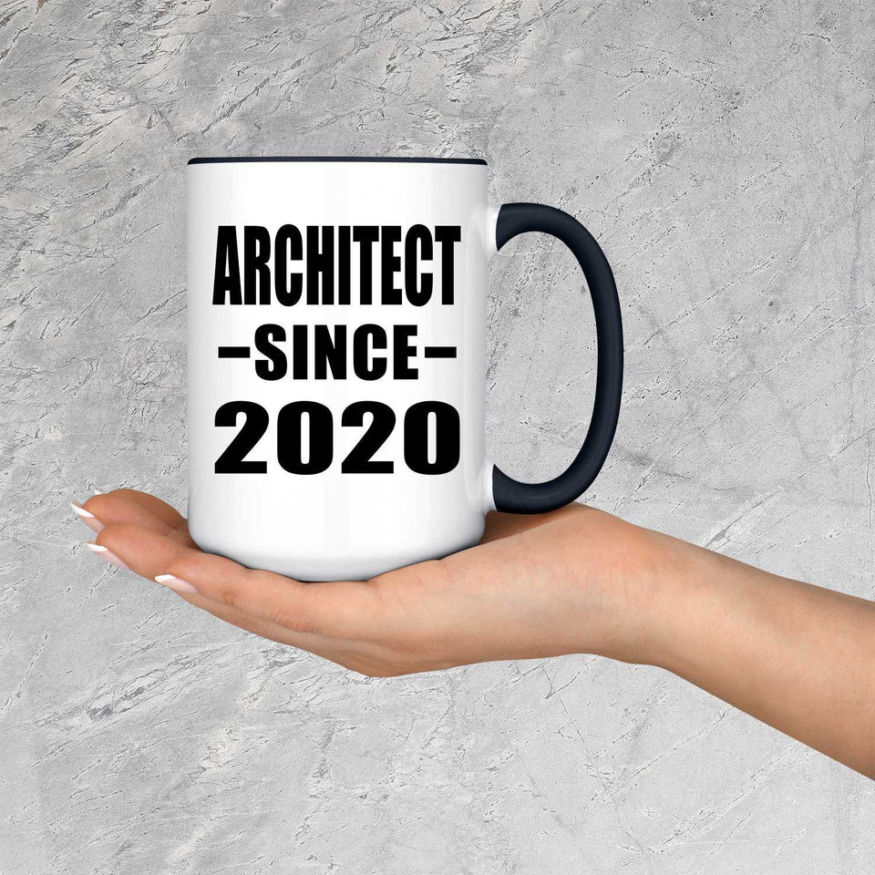 Architect Since 2020 - 15oz Accent Mug Black