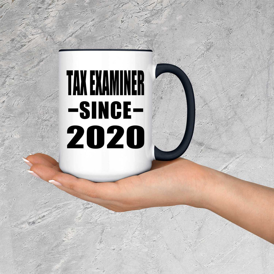 Tax Examiner Since 2020 - 15oz Accent Mug Black