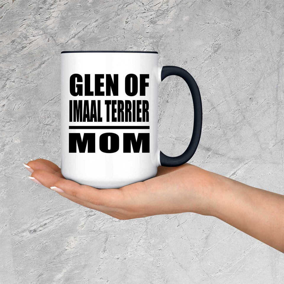 Glen Of Imaal Terrier Mom - 15oz Accent Mug Black