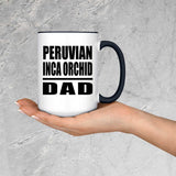 Peruvian Inca Orchid Dad - 15oz Accent Mug Black