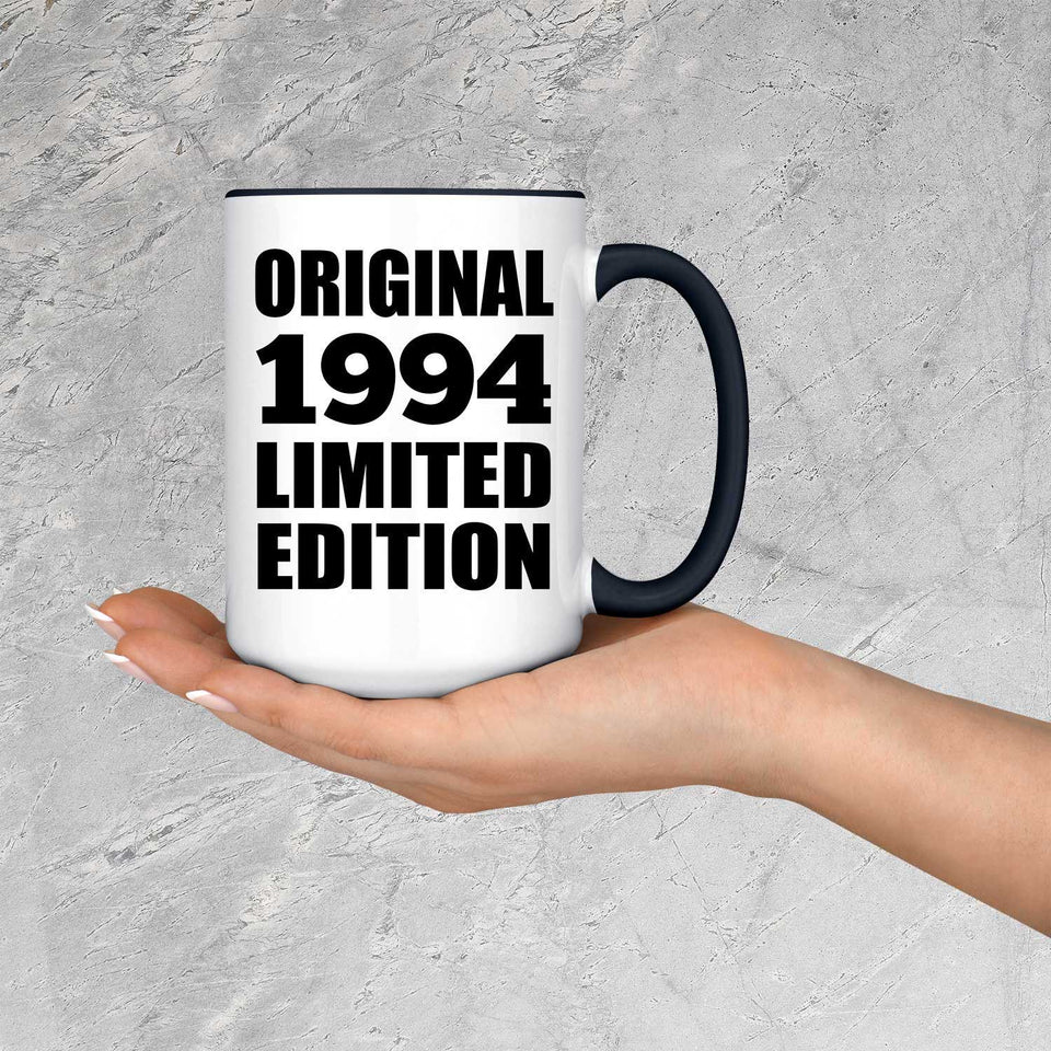 30th Birthday Original 1994 Limited Edition - 15oz Accent Mug Black