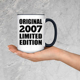 17th Birthday Original 2007 Limited Edition - 15oz Accent Mug Black