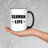 Seaman Life - 15oz Accent Mug Black