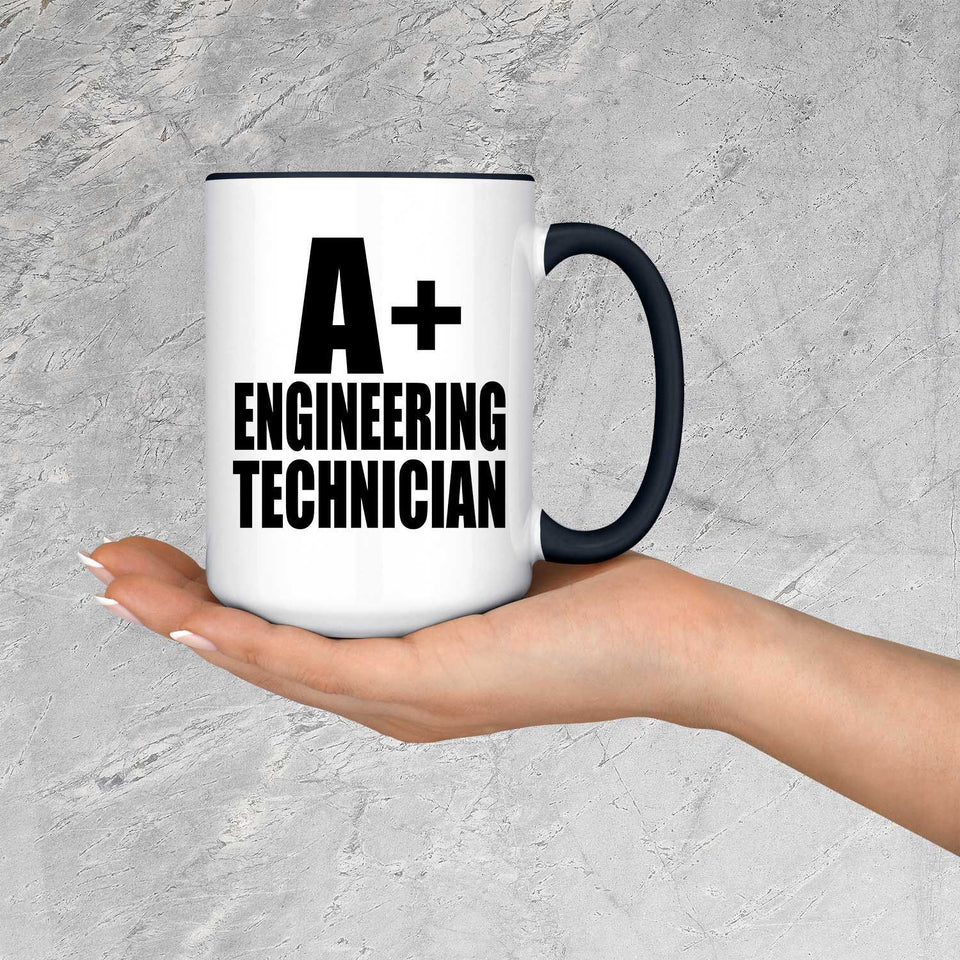 A+ Engineering Technician - 15oz Accent Mug Black