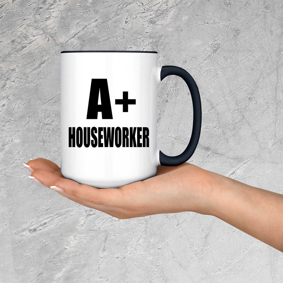 A+ Houseworker - 15oz Accent Mug Black