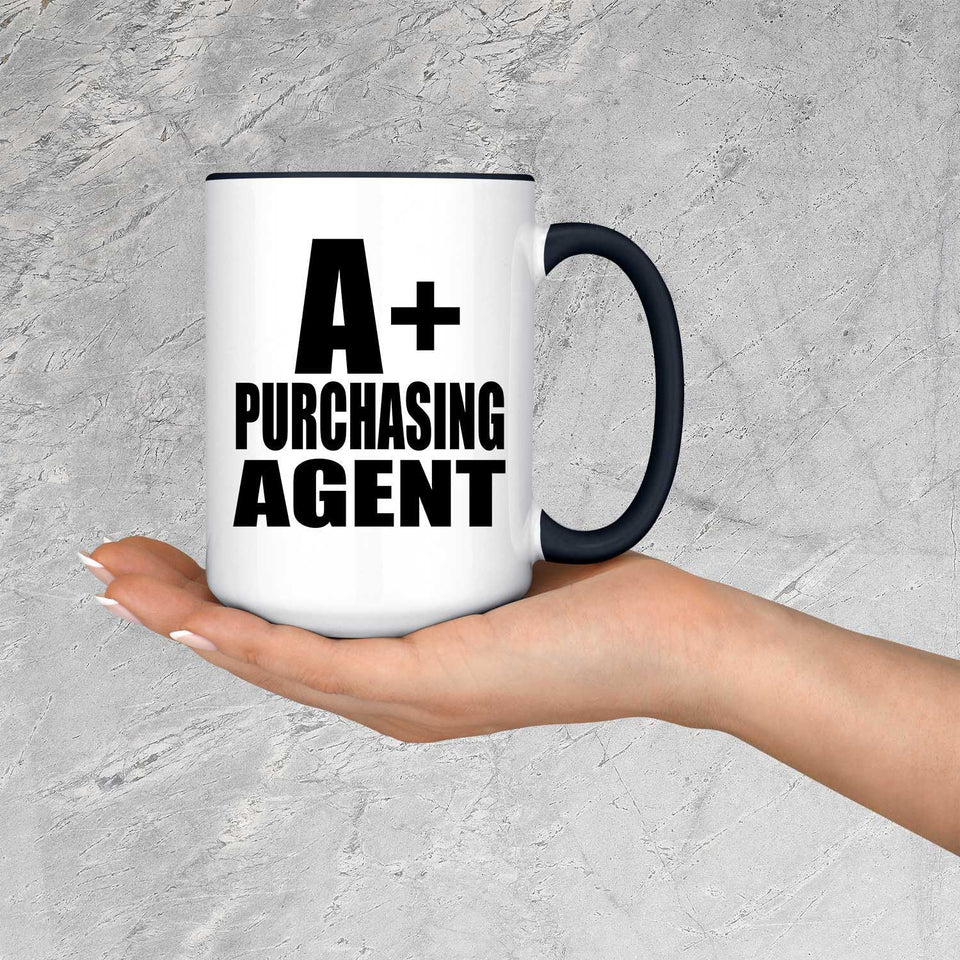 A+ Purchasing Agent - 15oz Accent Mug Black