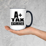 A+ Tax Examiner - 15oz Accent Mug Black