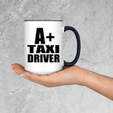 A+ Taxi Driver - 15oz Accent Mug Black