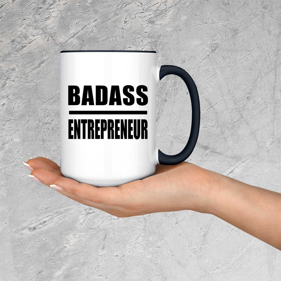 Badass Entrepreneur - 15oz Accent Mug Black
