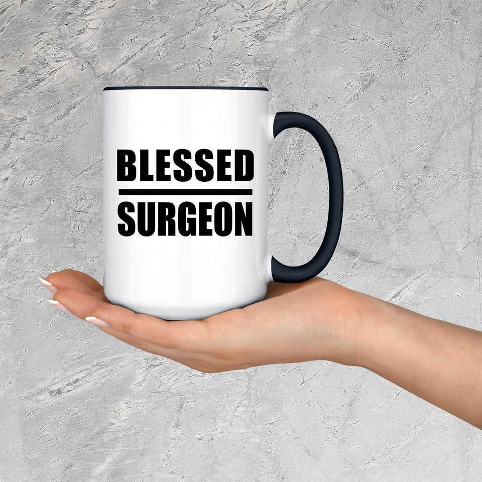 Blessed Surgeon - 15oz Accent Mug Black