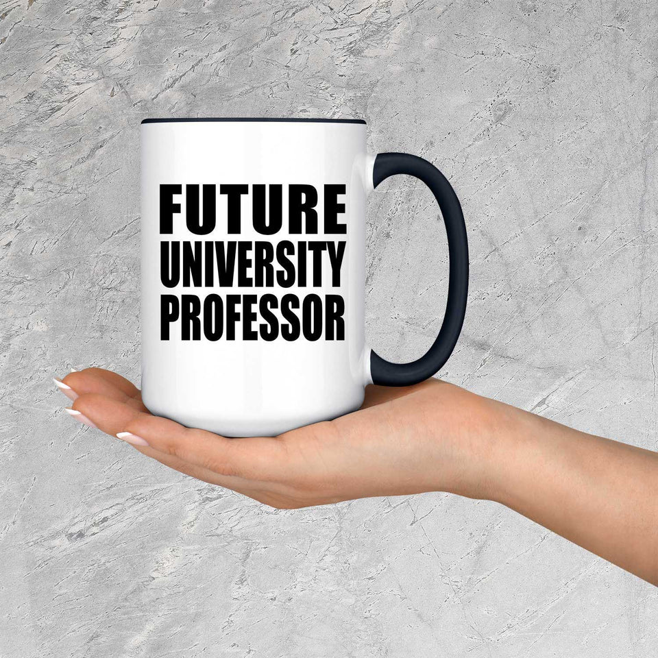 Future University Professor - 15oz Accent Mug Black