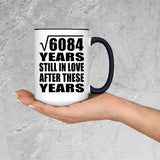 78th Anniversary Square Root of 6084 Years Still In Love - 15oz Accent Mug Black