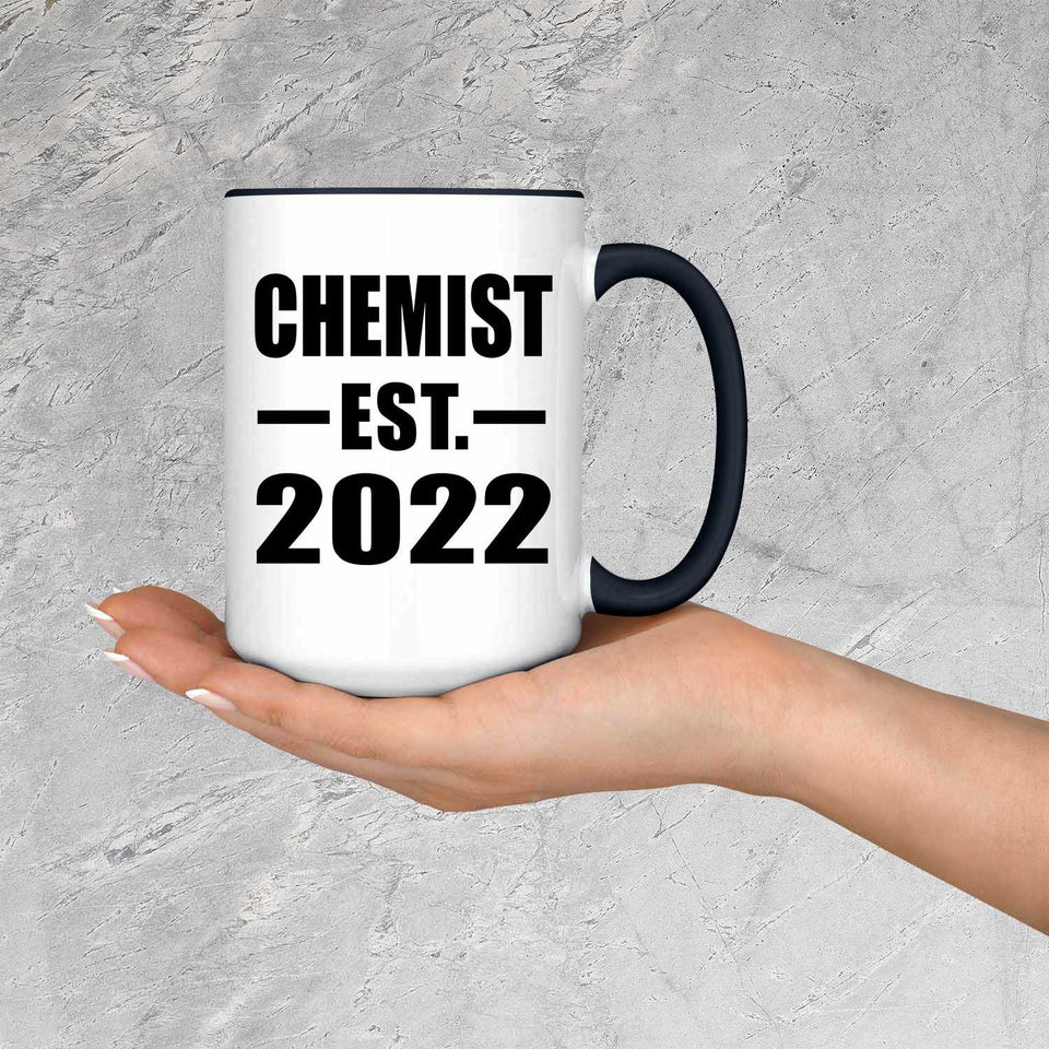 Chemist Established EST. 2022 - 15oz Accent Mug Black