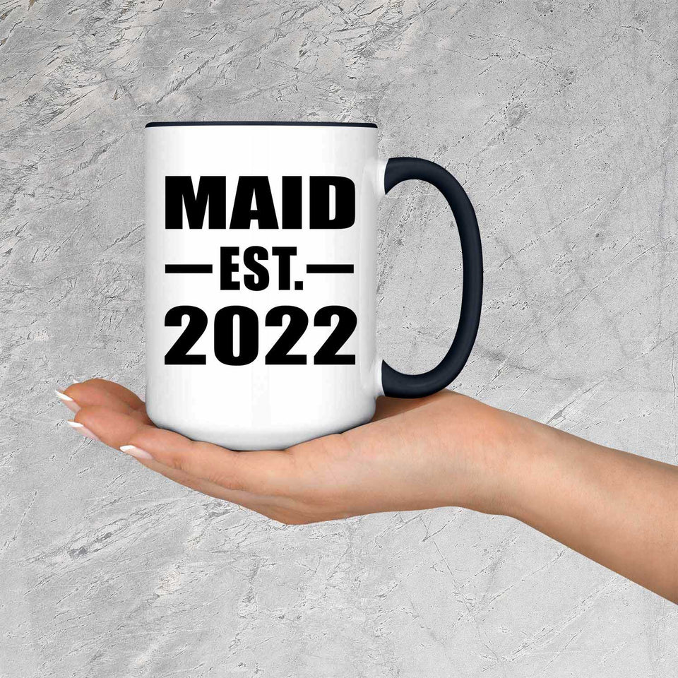 Maid Established EST. 2022 - 15oz Accent Mug Black