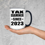 Tax Examiner Since 2023 - 15oz Accent Mug Black