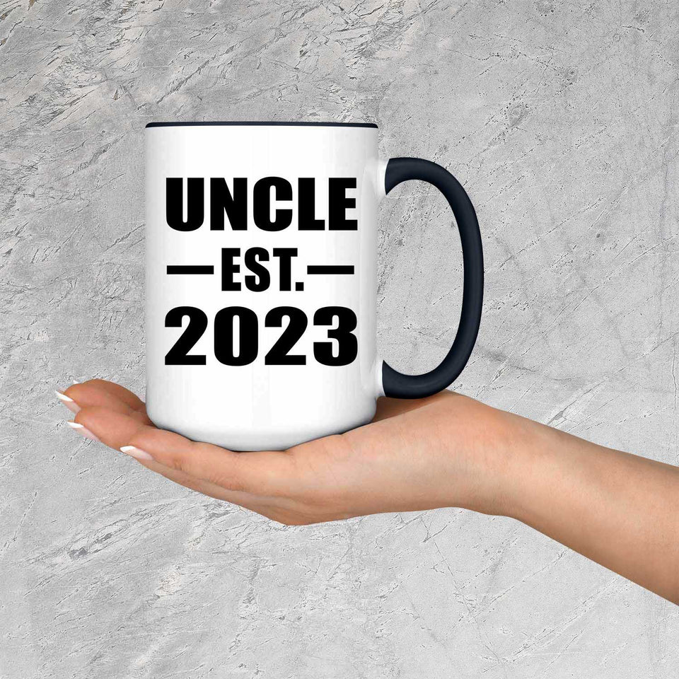 Uncle Established EST. 2023 - 15oz Accent Mug Black