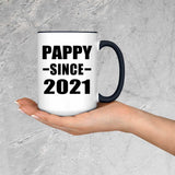 Pappy Since 2021 - 15oz Accent Mug Black