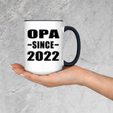 Opa Since 2022 - 15oz Accent Mug Black