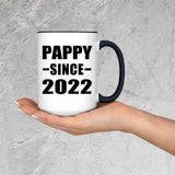 Pappy Since 2022 - 15oz Accent Mug Black