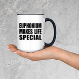 Euphonium Makes Life Special - 15oz Accent Mug Black