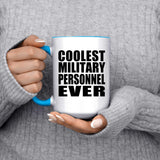 Coolest Military Personnel Ever - 15oz Accent Mug Blue