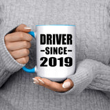 Driver Since 2019 - 15oz Accent Mug Blue