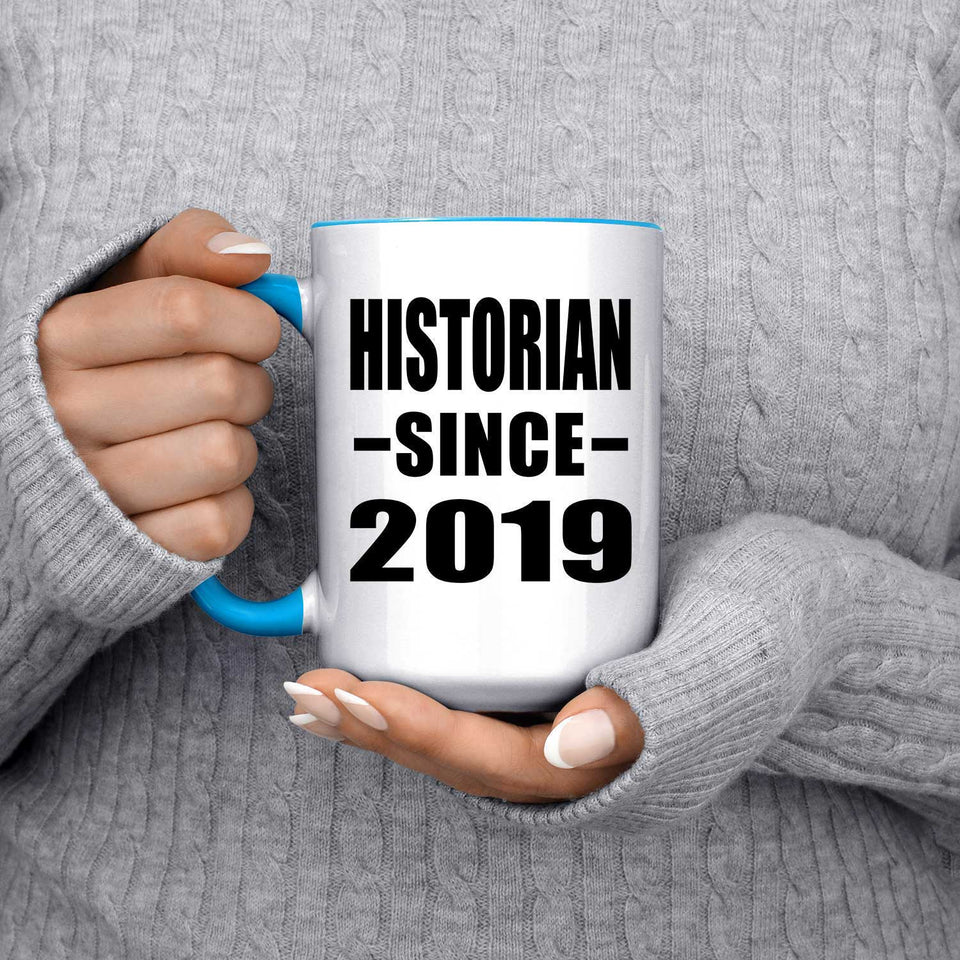Historian Since 2019 - 15oz Accent Mug Blue