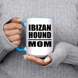 Ibizan Hound Mom - 15oz Accent Mug Blue