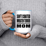 Soft Coated Wheaten Terrier Mom - 15oz Accent Mug Blue