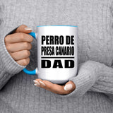 Perro De Presa Canario Dad - 15oz Accent Mug Blue