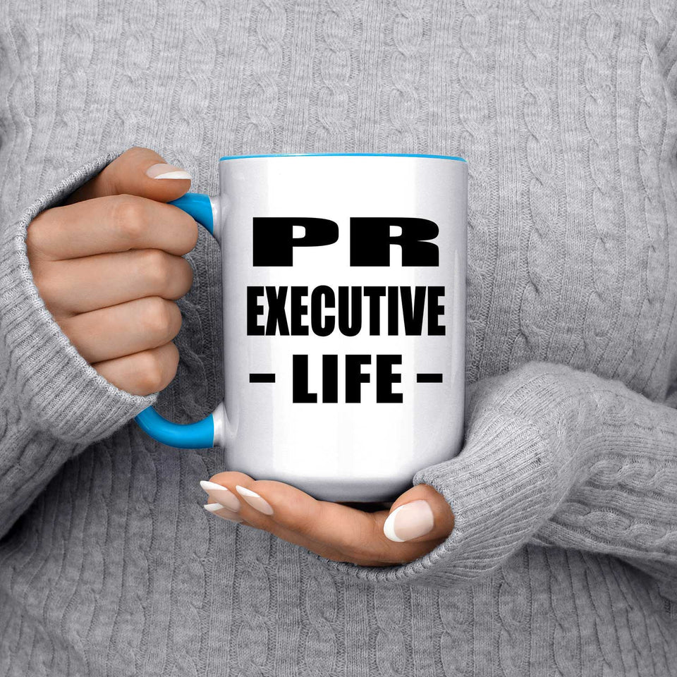 Pr Executive Life - 15oz Accent Mug Blue