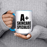 A+ Skincare Specialist - 15oz Accent Mug Blue