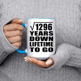 36th Anniversary Square Root of 1296 Years Lifetime To Go - 15oz Accent Mug Blue