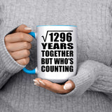 36th Anniversary Square Root of 1296 Years Who's Counting - 15oz Accent Mug Blue