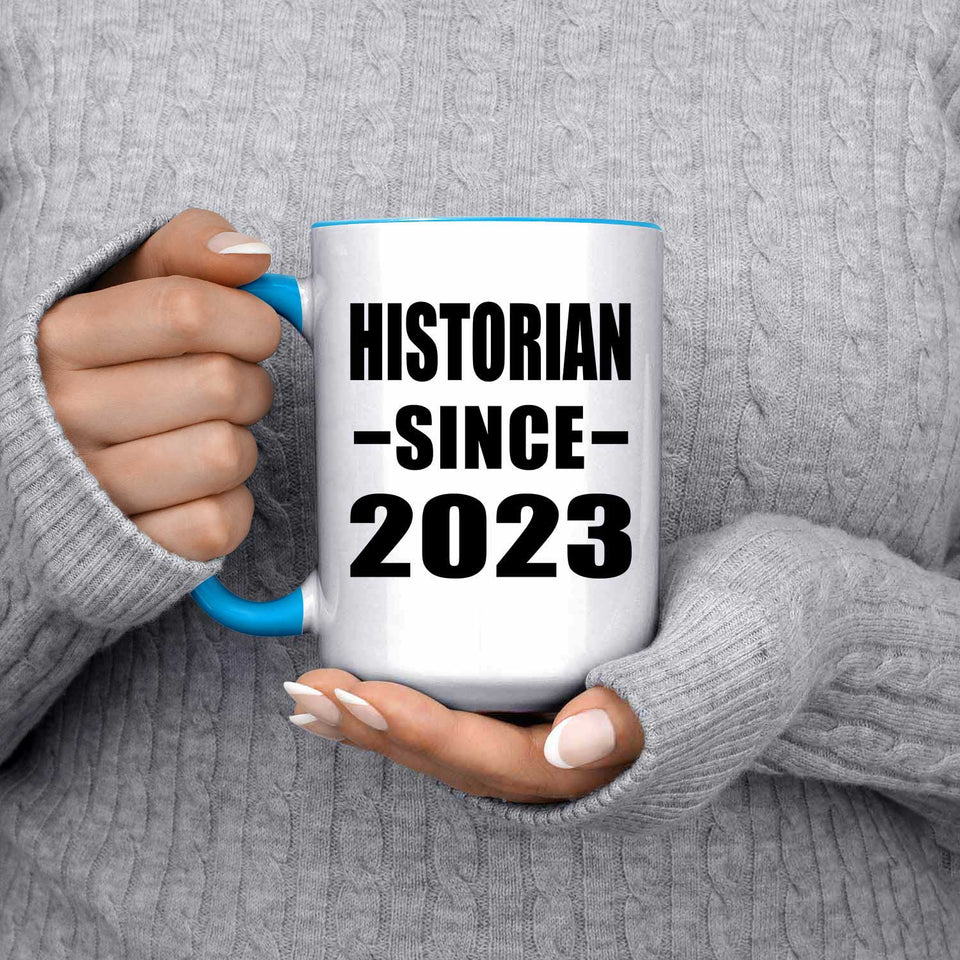 Historian Since 2023 - 15oz Accent Mug Blue