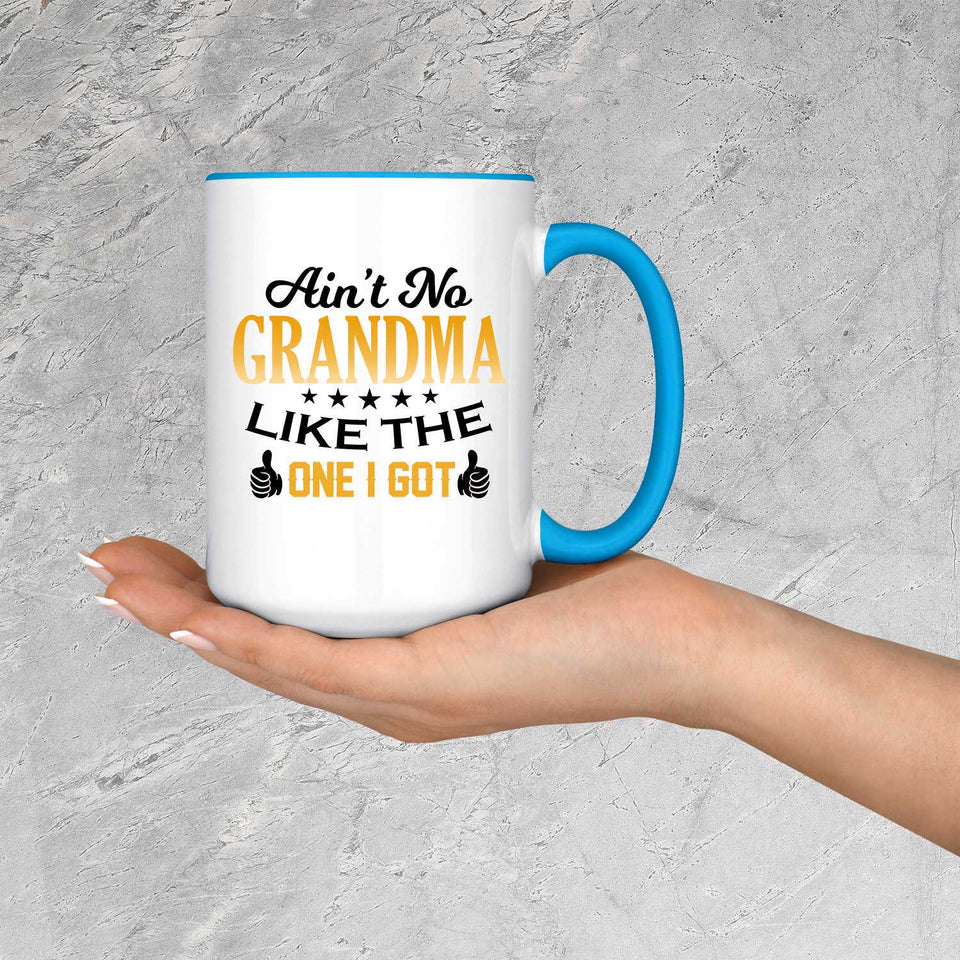 Ain't No Grandma Like The One I Got - 15oz Accent Mug Blue